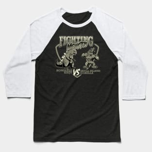 Fighting Monsters Baseball T-Shirt